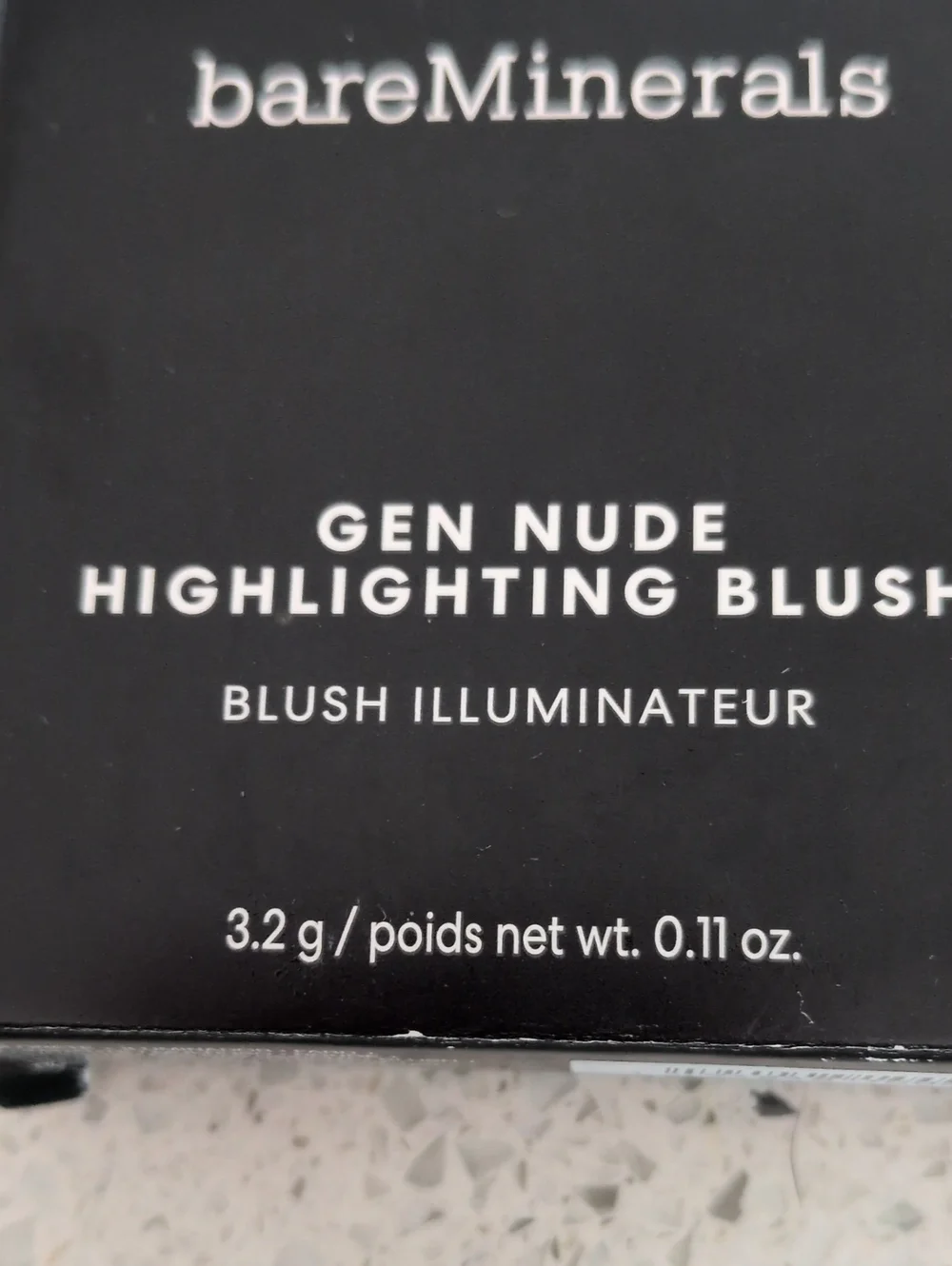 bareMinerals Gen Nude Highlighting Blush - Black and White Packaging